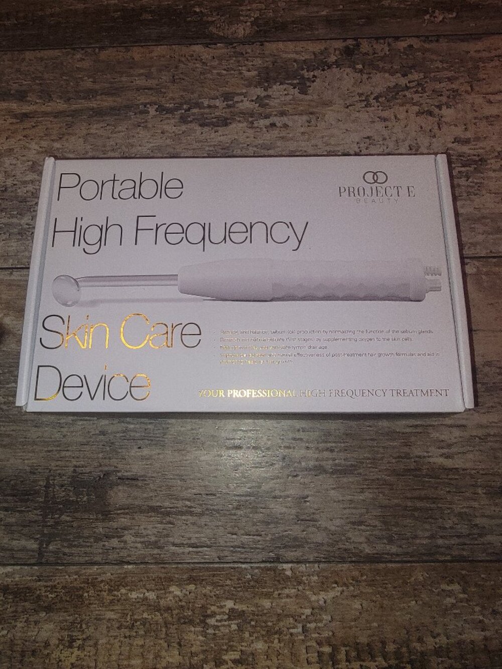 Portable high frequency skin care device